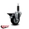 Service Caster 3.5'' Black Poly Swivel 1'' Expanding Stem Caster with Brake SCC-EX20S3514-PPUB-BLK-PLB-1 - alternate 3